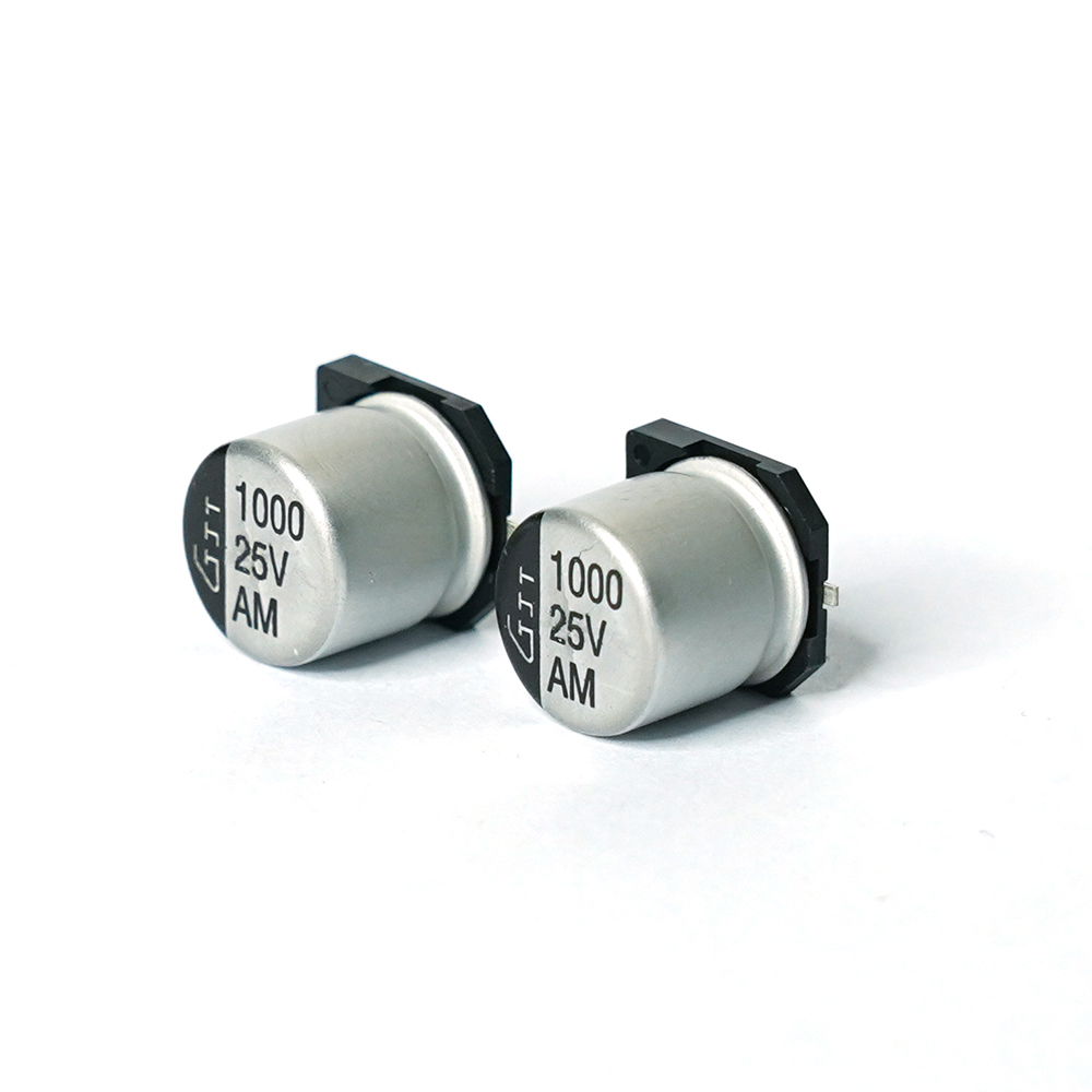 Liquid surface mount electrolytic capacitors